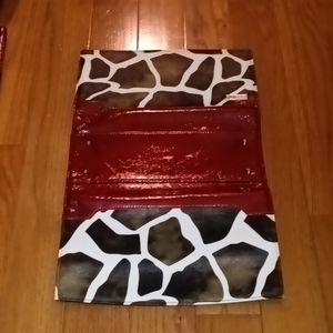 Like new black white and red classic Miche purse cover